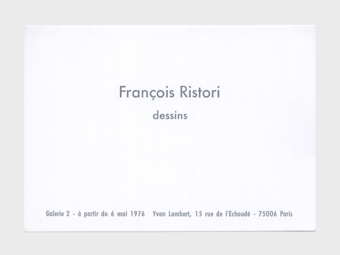 francois-ristori-exposition-yvon-lambert-1976-dessins-carton